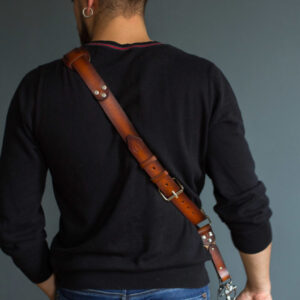 single leather camera strap
