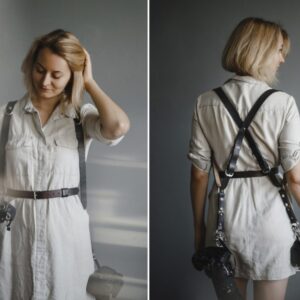 Narrow photographer harness