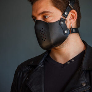 Leather steampunk mask