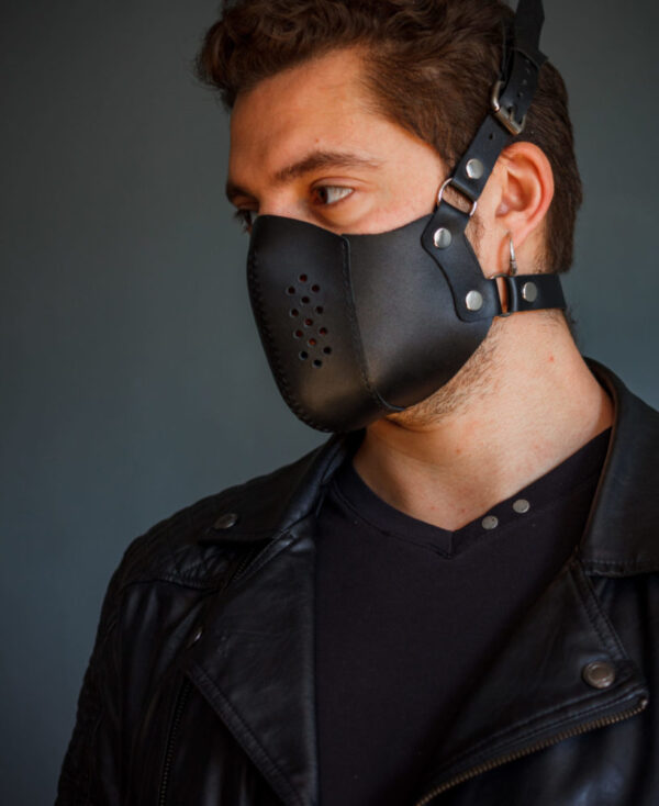 Leather steampunk mask