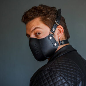 Leather steampunk mask