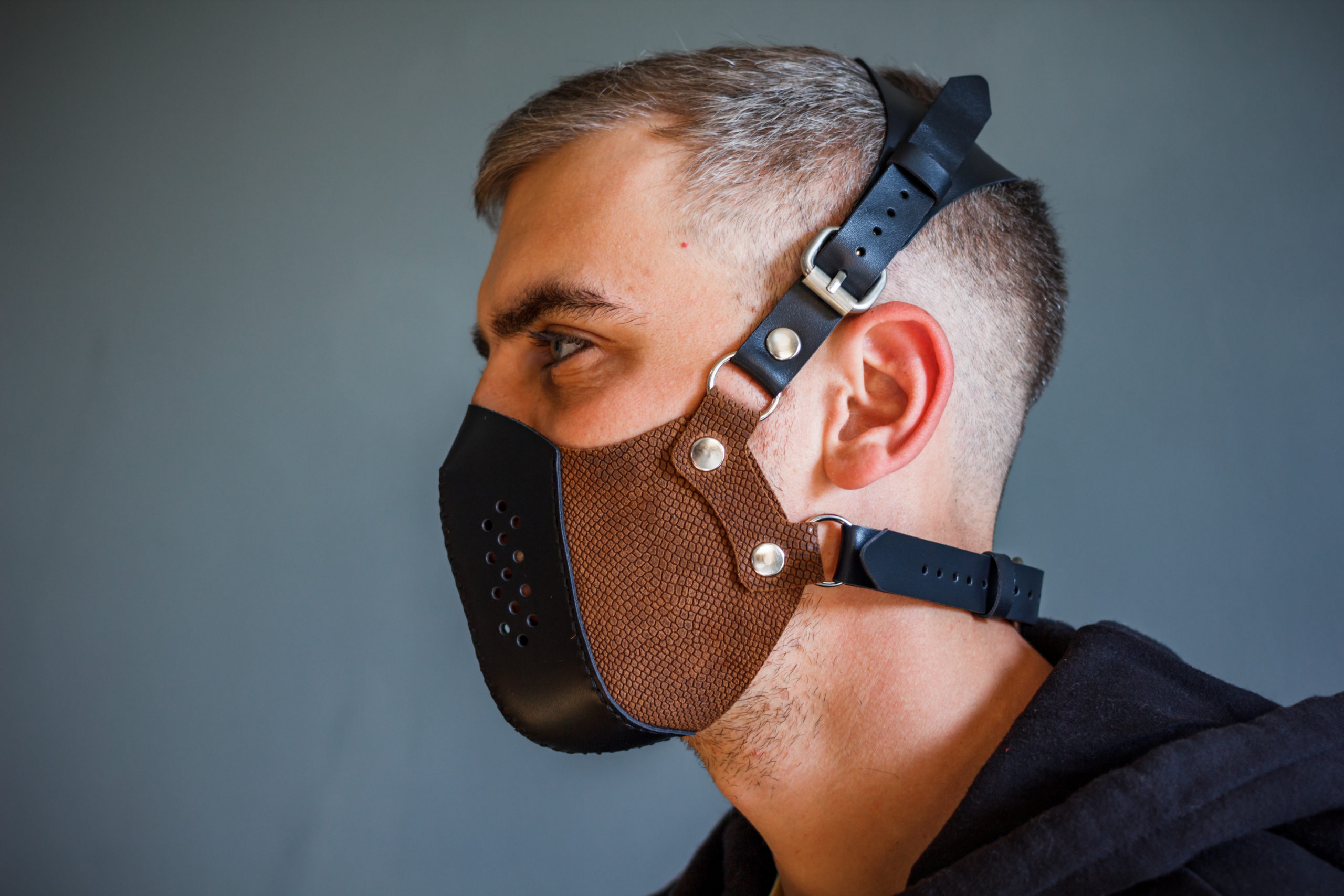 leather steampunk mask