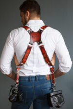 leather dual camera straps