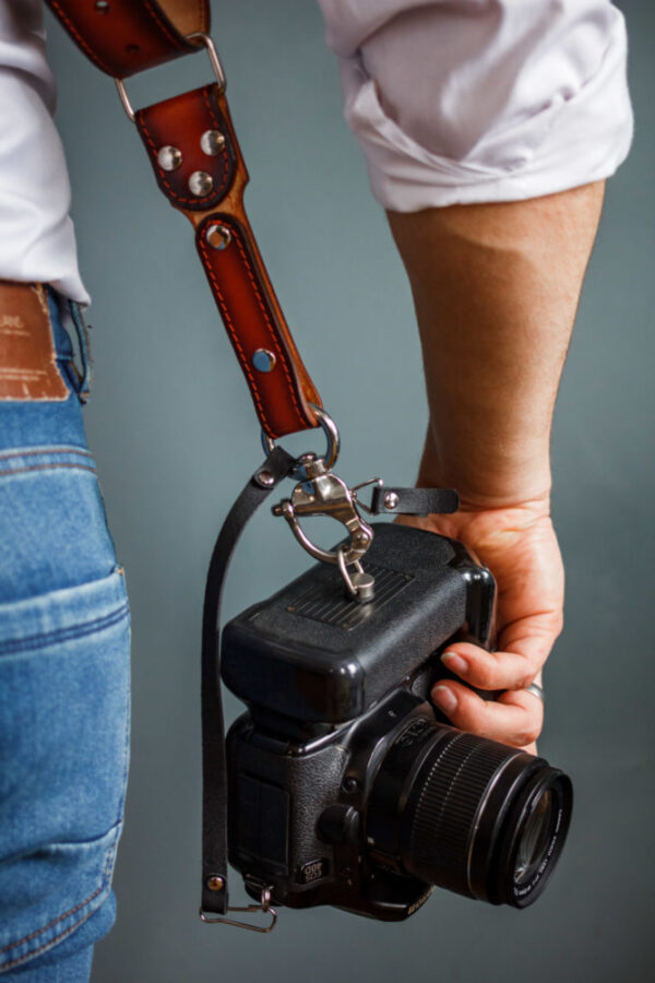 two camera straps