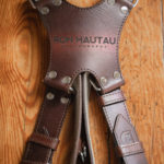 Personalized camera straps with stiching