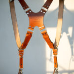 Personalized camera straps with stiching