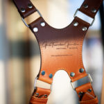 Personalized camera straps with stiching