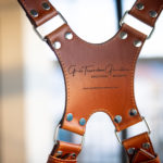 Personalized camera straps with stiching