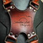 Personalized camera straps with stiching