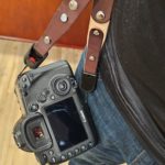 Personalized camera harness with combined strap width