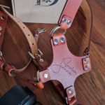 Personalized camera harness with combined strap width
