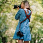 Personalized camera harness with combined strap width