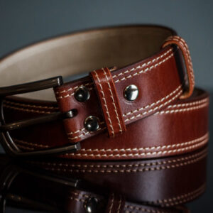 Double stitch belt