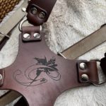 Personalized camera harness with combined strap width